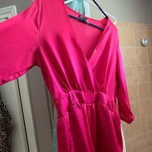 Hot pink romper